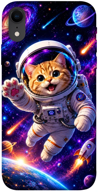 Чехол на Apple iPhone XR (6.1") Space Cat фото 1 из 1