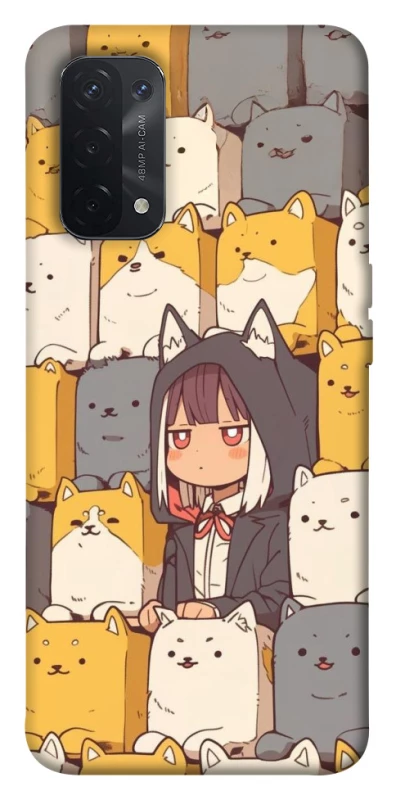 Чохол на Oppo A54 5G / A74 5G Like a cat фото 1 з 1