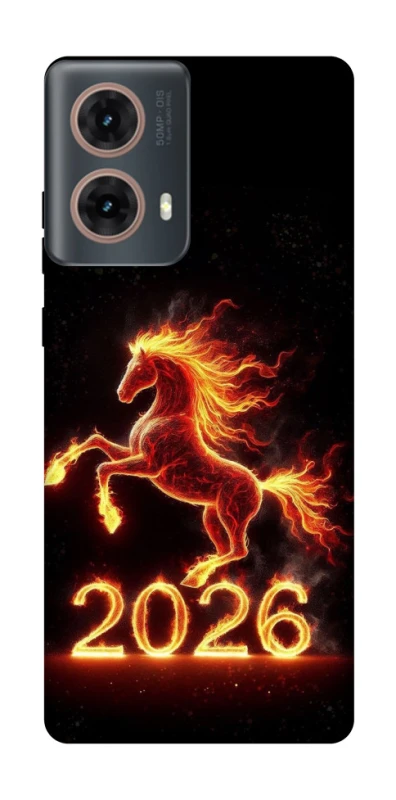 Чохол на Motorola Moto G85 Red Fire Horse ver.1 фото 1 з 1