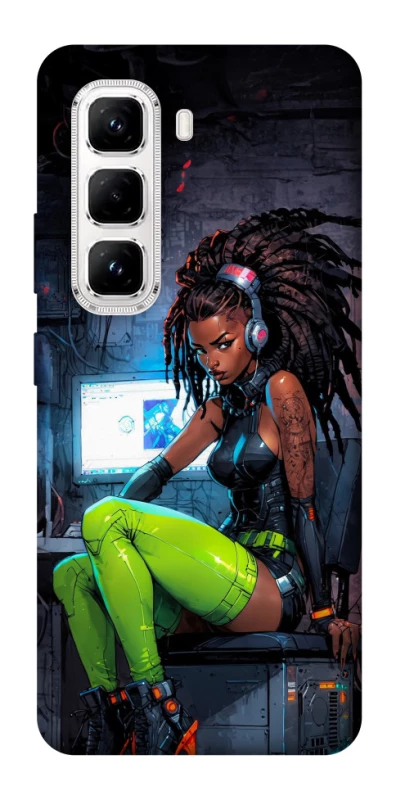 Чохол на Infinix Hot 50 Pro Cyber girl фото 1 з 1