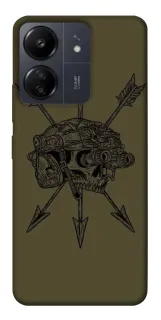 Чохол на Xiaomi Poco C65 Mil skull фото 1 з 1