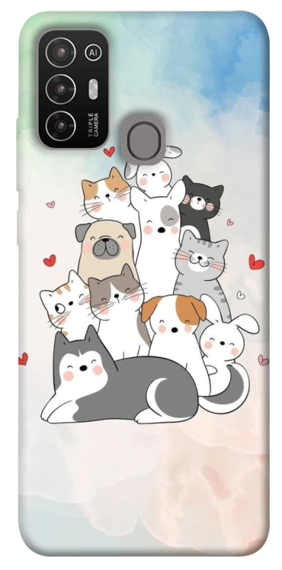 Чехол на ZTE Blade A52 Funny Pets ver.2 фото 1 из 1