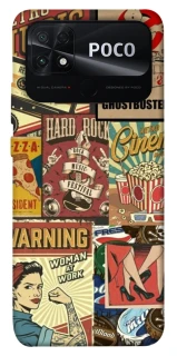 Чохол на Xiaomi Poco C40 Retro collage ver.2 фото 1 з 1