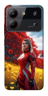 Чехол на ZTE Blade A54 4G Cyber space girl ver.5 фото 1 из 1
