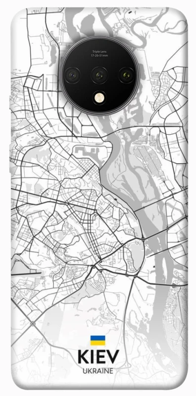 Чехол на OnePlus 7T Kiev white map фото 1 из 1