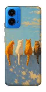 Чехол на Motorola Moto G45 cats on wall фото 1 Чехол на Motorola Moto G45 cats on wall фото 1 из 1