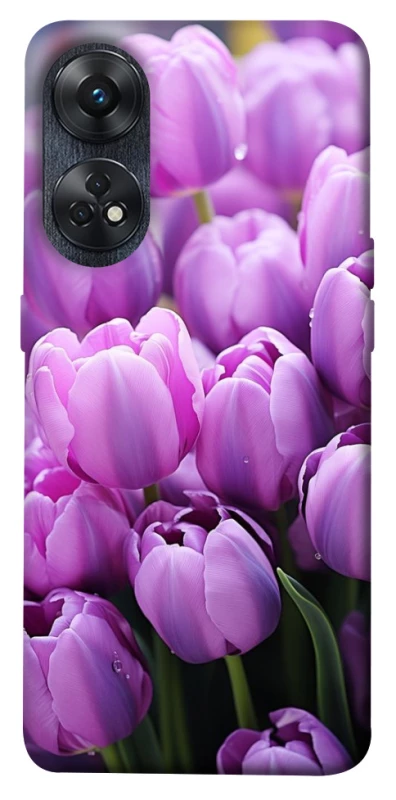 Чохол на Oppo Reno 8T 4G Фіолетові тюльпани фото 1 з 1