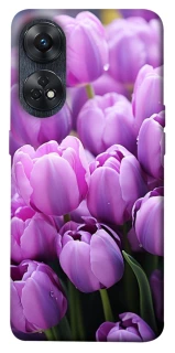 Чохол на Oppo Reno 8T 4G Фіолетові тюльпани фото 1 з 1