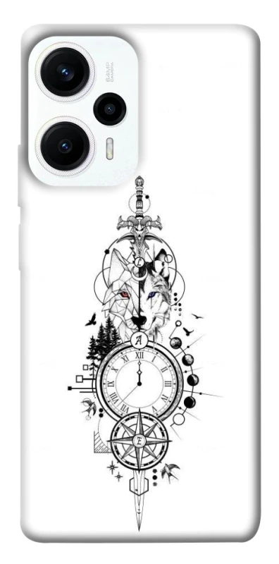 Чехол на Xiaomi Poco F5 / Note 12 Turbo Tattoo ver.8 фото 1 из 1