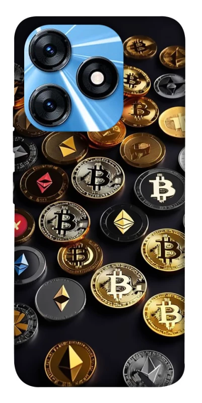 Чехол на TECNO Spark 10 Many coins фото 1 из 1