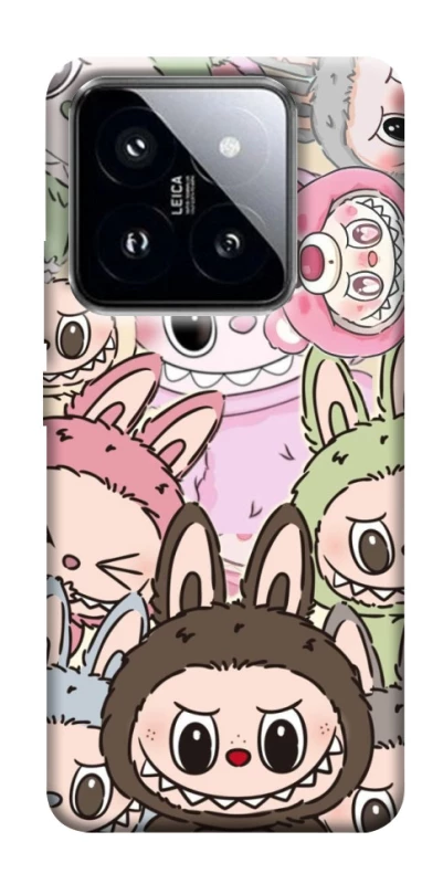 Чохол на Xiaomi 14 Pro All Labubu 3 фото 1 з 1