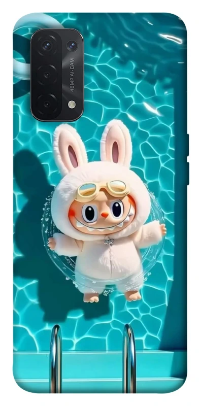 Чохол на Oppo A54 5G / A74 5G Labubu in the pool ver.2 фото 1 з 1