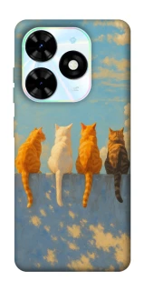 Чехол на TECNO Spark Go 2024 cats on wall фото 1 Чехол на TECNO Spark Go 2024 cats on wall фото 1 из 1