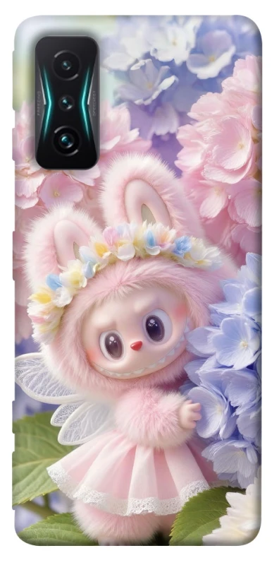 Чохол на Xiaomi Redmi K50 Gaming Labubu & Flowers ver.1 фото 1 з 1