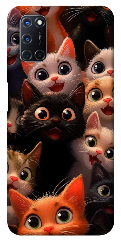 Чохол на Oppo A52 / A72 / A92 happy cats фото 1 з 1