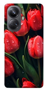 Чохол на Realme 10 Pro+ Червоні тюльпани фото 1 Чохол на Realme 10 Pro+ Червоні тюльпани фото 1 з 1