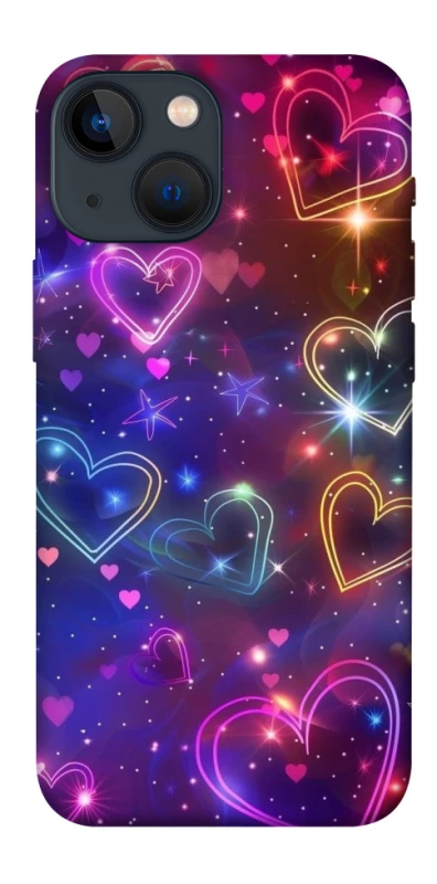 Чохол на Apple iPhone 13 mini (5.4") Drawn hearts фото 1 з 1