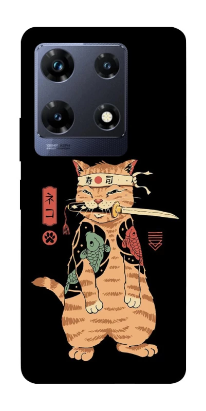 Чохол на Infinix Note 30 Pro Кіт-самурай фото 1 з 1
