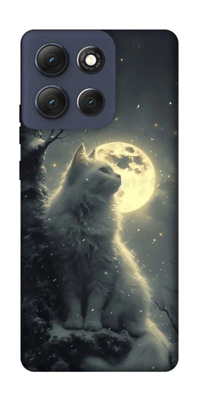 Чохол на Motorola Moto G86 Кіт під місяцем фото 1 з 1