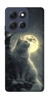 Чохол на Motorola Moto G86 Кіт під місяцем фото 1 з 1