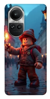 Чохол на Oppo Reno 10 Roblox Fire Logo Blue Flames фото 1 з 1