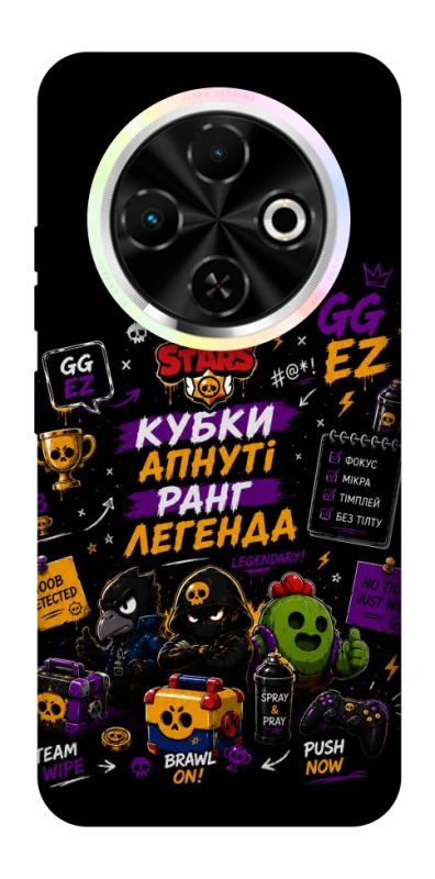 Чохол на TECNO Spark 30C Brawl Stars collage фото 1 з 1