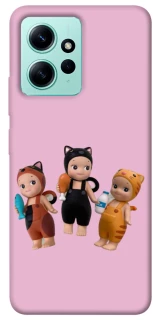 Чохол на Xiaomi Redmi Note 12 4G Cat Cafe Trio фото 1 з 1