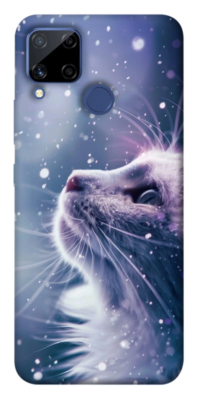 Чехол на Realme C15 Snow cat фото 1 из 1