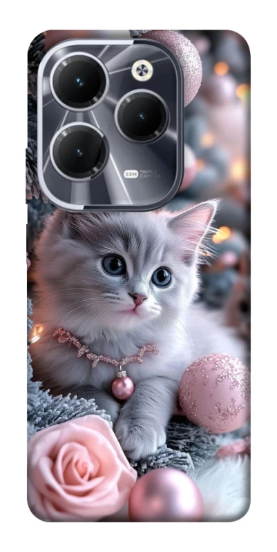 Чохол на Infinix Hot 40 Pro Christmas Kitty фото 1 з 1