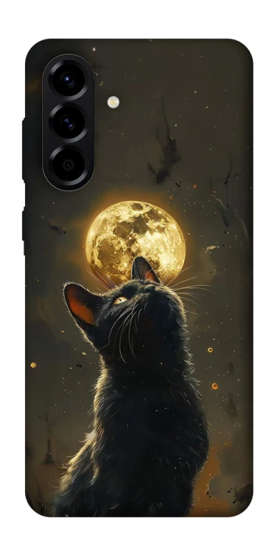 Чохол на Samsung Galaxy A57 5G Кіт під місяцем v2 фото 1 з 1