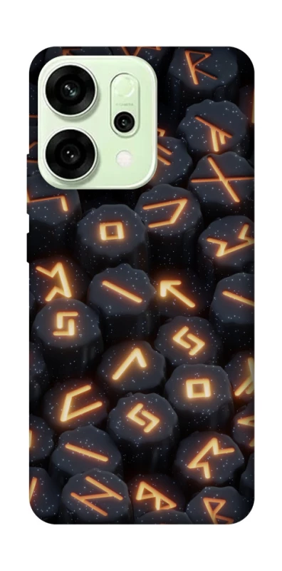 Чехол на Oppo Reno 14 Огненые руны фото 1 из 1