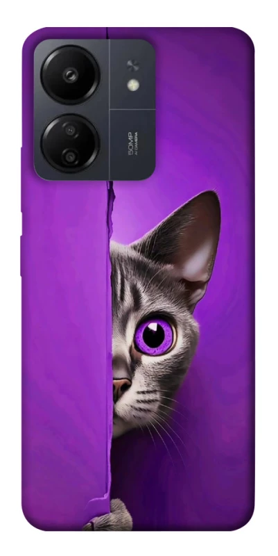 Чохол на Xiaomi Redmi 13C Кіт-підглядач фото 1 з 1