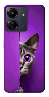 Чохол на Xiaomi Redmi 13C Кіт-підглядач фото 1 з 1