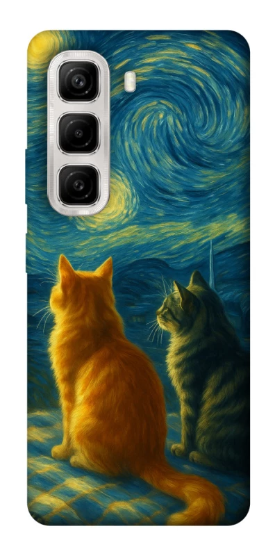 Чохол на Infinix Hot 50 4G Cats under the stars фото 1 з 1