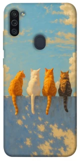 Чехол на Samsung Galaxy M11 cats on wall фото 1 Чехол на Samsung Galaxy M11 cats on wall фото 1 из 1