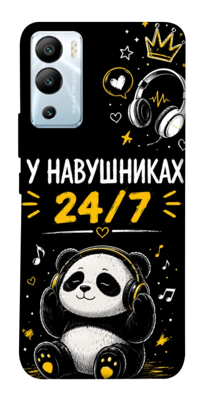 Чехол на Infinix Hot 12i У навушниках 24/7 фото 1 из 1