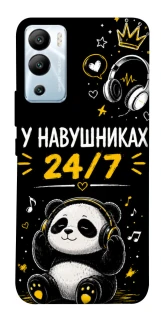 Чехол на Infinix Hot 12i У навушниках 24/7 фото 1 из 1