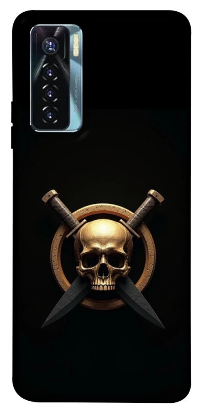 Чохол на TECNO Camon 17 Pro Golden Skull фото 1 з 1
