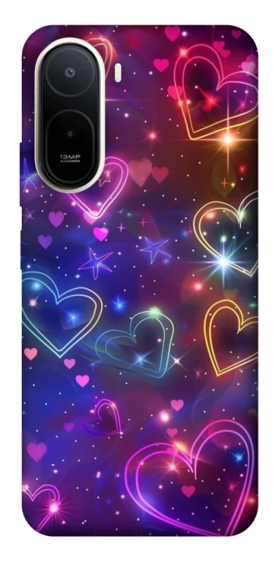 Чехол на Xiaomi Redmi A7 Pro 4G Drawn hearts фото 1 из 2