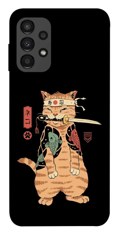 Чехол на Samsung Galaxy A13 4G Кот-самурай фото 1 из 1