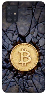 Чохол на Samsung Galaxy A51 Bitcoin cracks фото 1 з 1