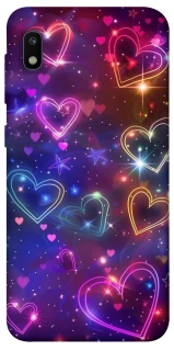 Чохол на Samsung Galaxy A10 (A105F) Drawn hearts фото 1 з 1