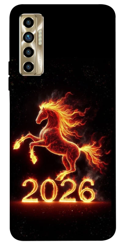 Чохол на TECNO Camon 17P Red Fire Horse ver.1 фото 1 з 1