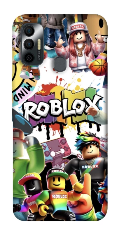 Чохол на TECNO Spark 7 Roblox Characters Collage фото 1 з 1