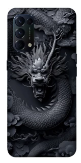 Чехол на Oppo Reno 5 4G black dragon фото 1 из 1