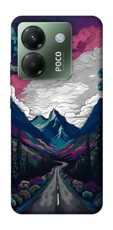Чехол на Xiaomi Poco M7 pro 5G Нарисованные горы фото 1 из 1