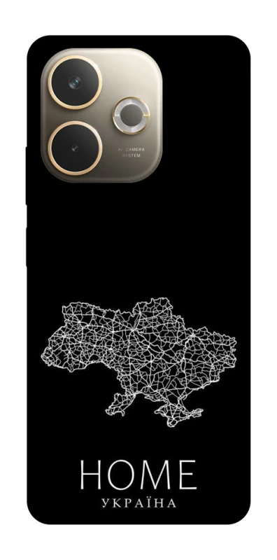 Чохол на Oppo A5 Pro 4G Ukraine black map фото 1 з 1