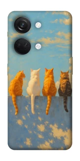 Чехол на OnePlus Nord 3 cats on wall фото 1 из 1