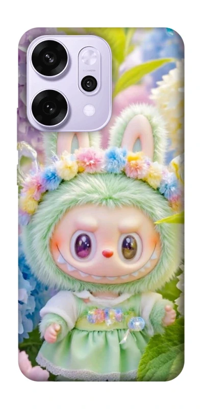 Чохол на Oppo Reno 14 Pro Labubu & Flowers ver.2 фото 1 з 1