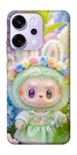 Чехол на Oppo Reno 14 Pro Labubu & Flowers ver.2 фото 1 из 1